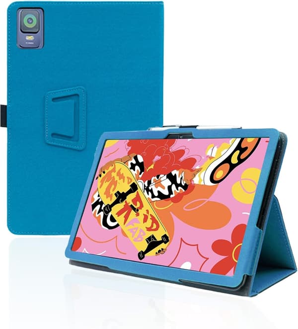Fodral för XPPen Magic Drawing Pad 12.2\", PU-läder, vikbart stativ, pennhållare, handledsrem