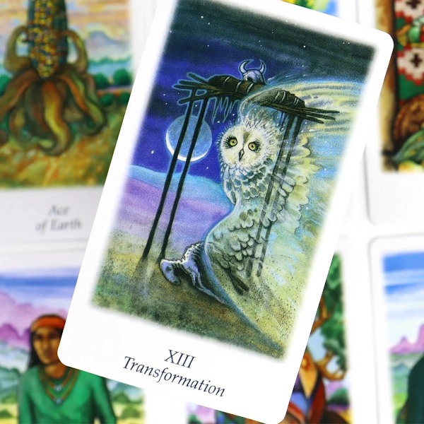 Vision Quest Tarotkortlek 78 Kort Spådom Tarotlek Idealisk för Familjefester & Brädspel