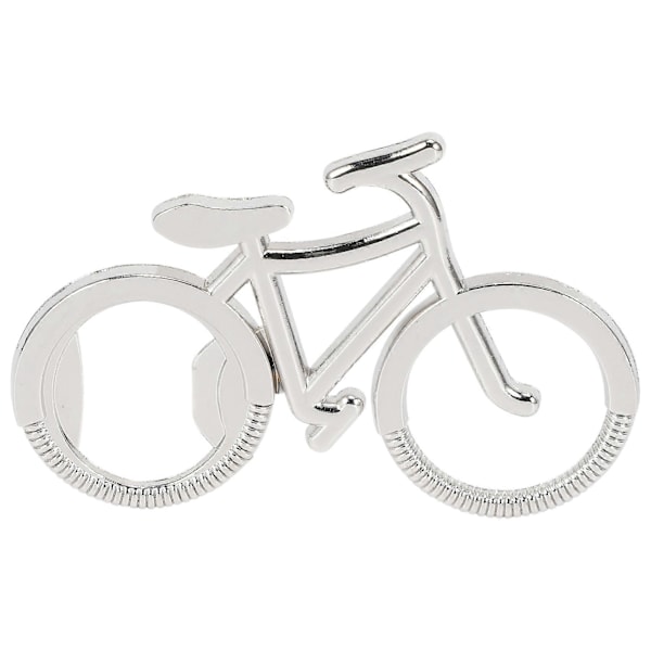 20 st/parti Metall Ölflasköppnare Söta Cykel Nyckelringar för Flasköppnare Gåva för Cykling Silver
