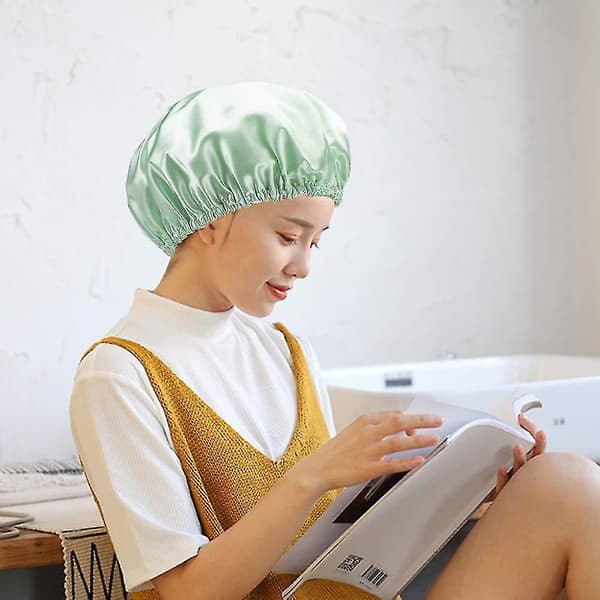 4 stk Dusjhette Badehette Vanntett Dusjhette Elastisk Vanntett Dusjhetter for Damer Spa Sal
