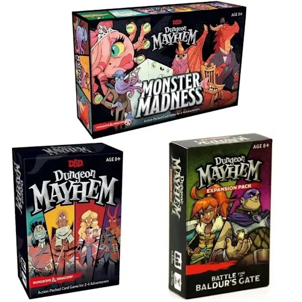 Baldur's Gate Dungeon Mayhem Brädspel Monster Madness Kort Engelska Version Kortspel Leksak Present - C C