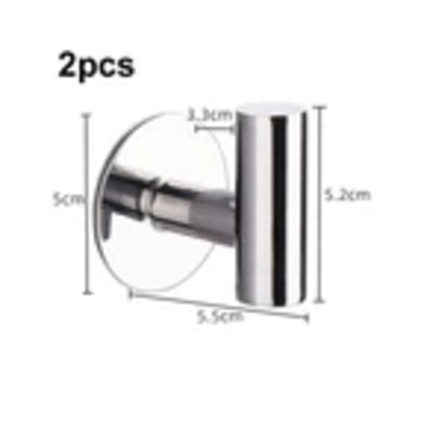 Självhäftande handdukskrokar Väggkrokar Duschhanddukskrokar, klädkrokar för att hänga kläder, dörrkrokar självhäftande krokar för badrum- 2 Pack-Style 3