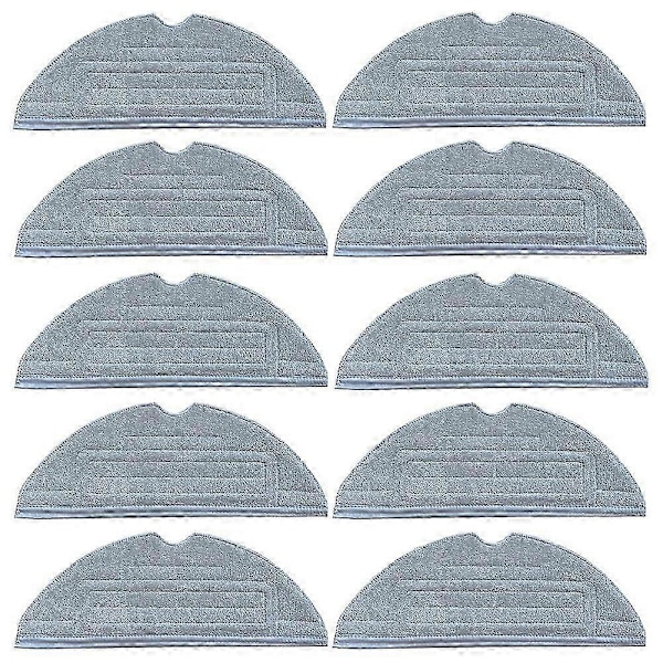 10-pack Moppdukar Kompatibla Roborock S7 S7+ T7 Plus G10 G10S Pro Dammsugare Moppdynor Trasersättning as shown