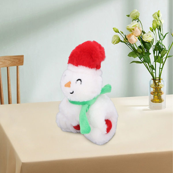Christmas Slap Armband Cartoon Plysch Doll Slap Band Jultema Armband Festival Dekoration Leksak för barn Vuxna 8.3in Christmas Snowman