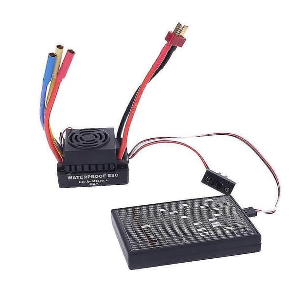 Programkort til R/c børsteløs motor ESC controller støvtætte tilbehør til 1:10 4wd
