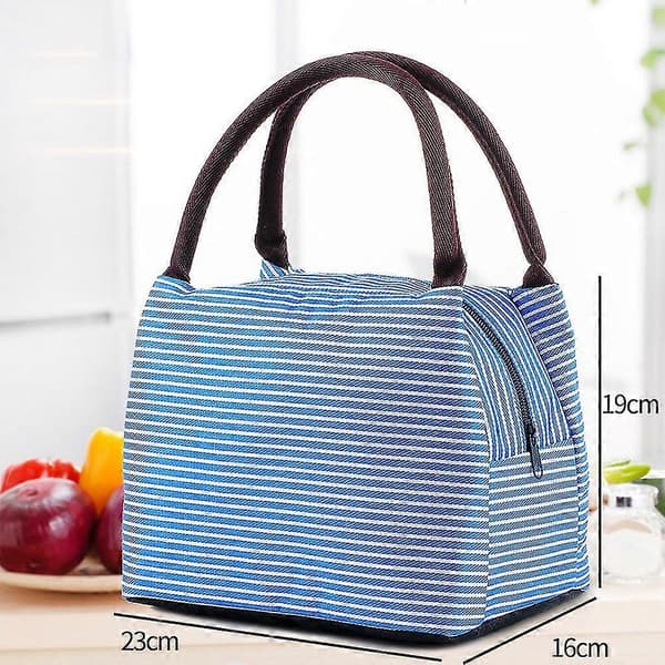 Matboksveske med lunsjlerretsisolasjonsveske blue