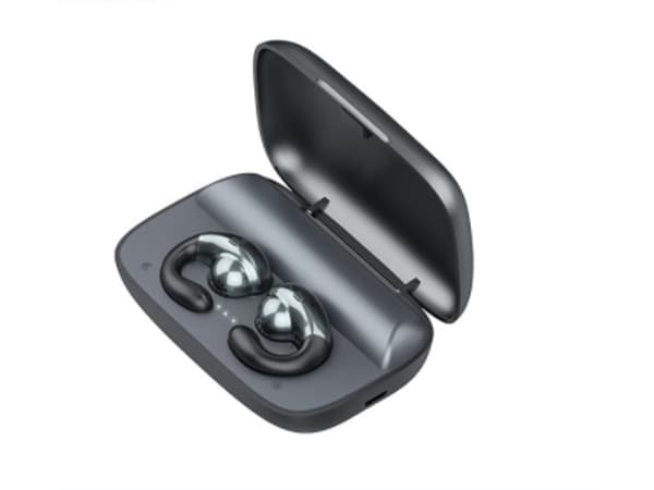 Äkta trådlösa Bluetooth-hörlurar, svarta, lång batteritid black
