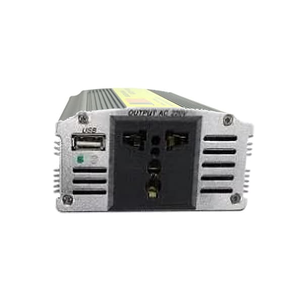 300W Bilstrømomformer, 12V til 220V Strømkonverter Silver 300W/220VUniversal Plug