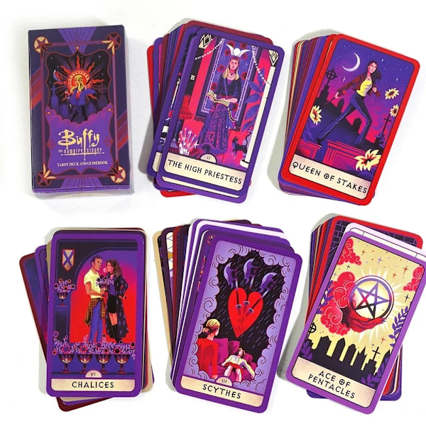 Buffy The Vampire Slayer Tarot 78 Kort Kortspil Følg Buffys Visdom Smukt illustreret Spådomsspil