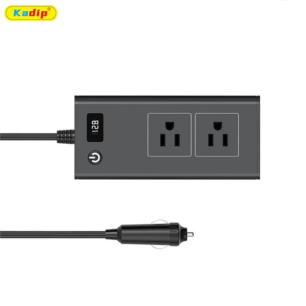 200W Bilstrømomformer 12V til 220V med sort, PD, display Black 110V M6800