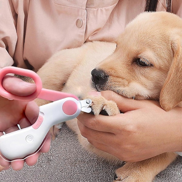 Kattnagelklippare, LED-nagelklippare för husdjur, Hundnagelklippare, Nagelklippare för husdjur, Fil - Professionella och säkra elektriska nagelklippare för husdjur