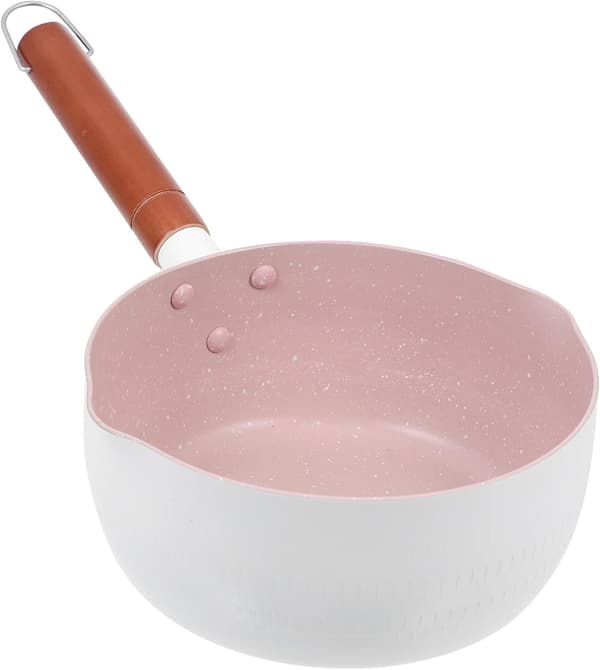 20 cm non-stick kasserolle hvid til køkkenmadlavning