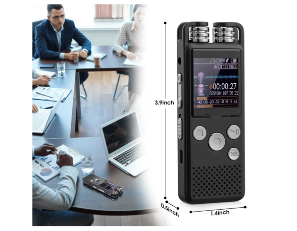 8GB USB Pen Stil Digital Diktafon i Sort-Dugt
