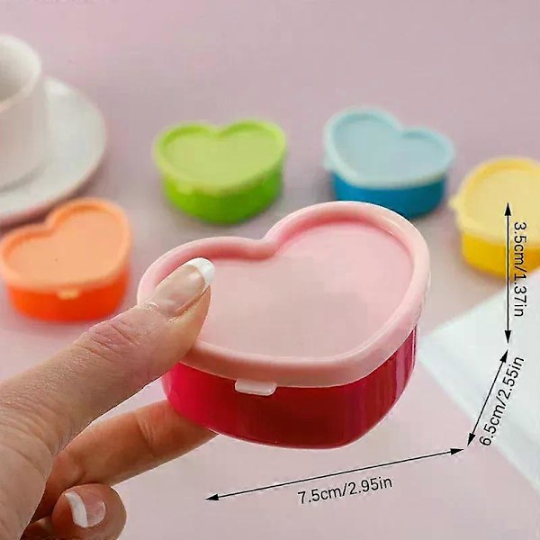 Mini Liten Snack Organizer Ketchup Salat Krydder Bærbar Matbeholder Kjøkken Krydder Oppbevaringsbeholder C-5pcs