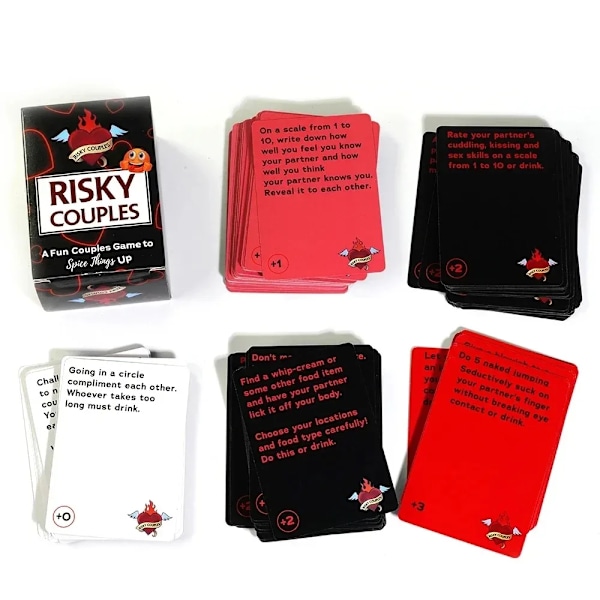 Risky Couples Super Fun Couples Kortspill For Date Night 150 Spicy Dares Spørsmål Til Din Partner Romantisk Jubileumsgave