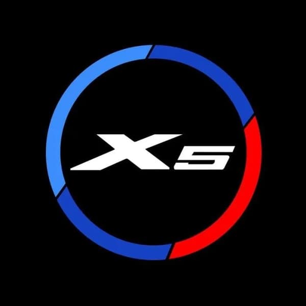 LED-logoprojektor för BMW X5 E70 E53, bildörr Ghost Shadow-lampa, 2 st