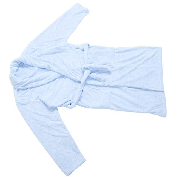 Badrock Korall Sammet Tjock Mjuk Vattenabsorberande Varm Bältesdesign Par Badrock för Hem Hotell Blå