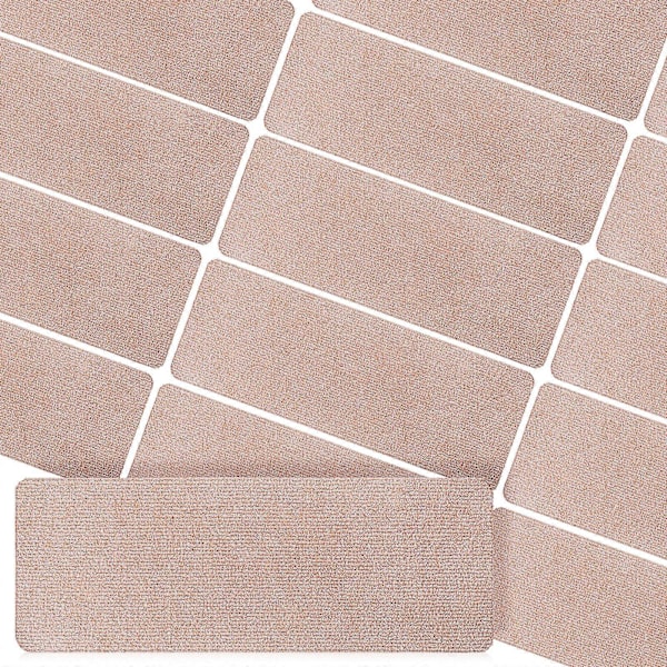 15 st Trappstegsmattor Självhäftande Trappsteg Trappskydd Halkskydd Trappmatta As Shown 55.00X20.00X1.00CM