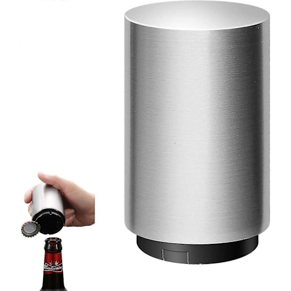 Automatisk ölflasköppnare magnetisk rostfritt ståloriginal (silver)