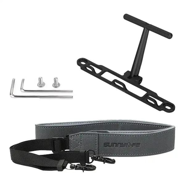 Kontrollrem för DJI RC & RC 2, Justerbar Nackrem, Halkfri Hållare, Svart