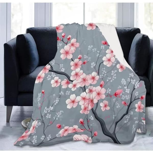 Fleece-flanellpledd 150x200 cm, ultramykt og varmt, til seng, sofa, reise