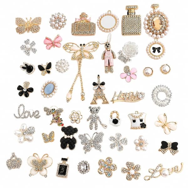 20 stk. skopynt til Crocs, Bling Rhinestone Jibbitz-nåler, jenter gutter tenåringer barn, fest påske bursdagsgaver