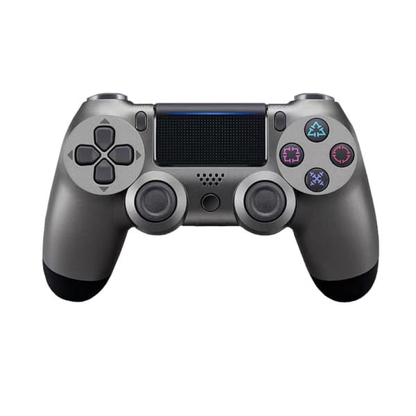 Trådløs Bluetooth P4-spilcontroller med bevægelsesvibration til pc, mobil og konsolbrug Steel Grey