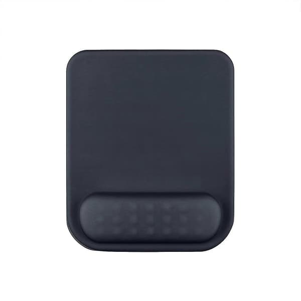 1 stk. Musematte med håndleddsstøtte, Håndleddsbeskyttende musematte Datamaskinmusematte Ultra Responsive svart