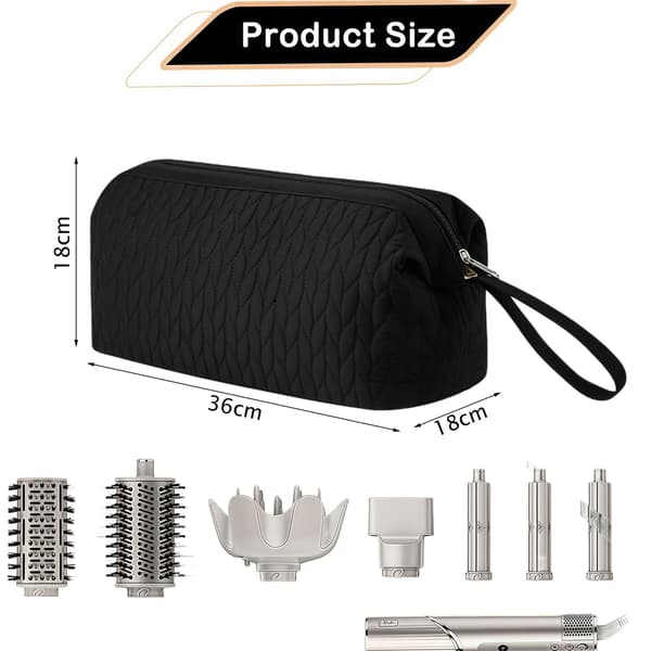 Hårføner Krølltang Reise Organizer Bag Black