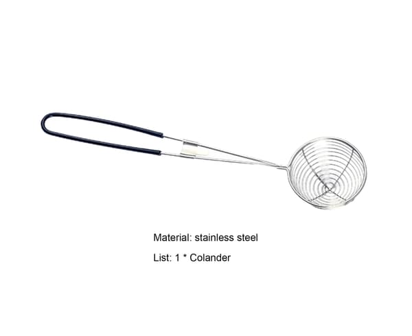Slitstark durkslagssked 3 storlekar Net Mesh Flour Skimmer