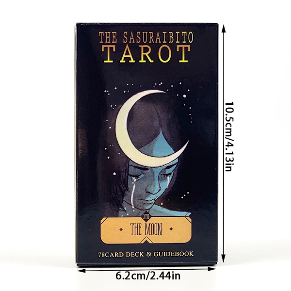 The Sasuraibito Tarotkort 78 stk Tarotkort Engelsk Visions Divination Edition Brettspill for underholdning og fest
