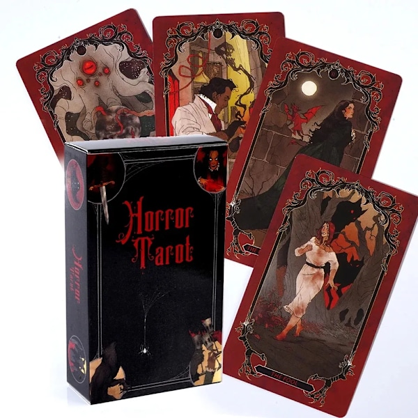 Horror Tarot Hvert af de 78 Kort Spådom Fortune Telling Familie Sammenkomst Brætspil