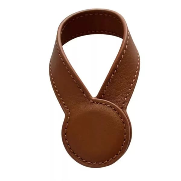 Læder magnetisk hatteclips til rejsetasker og tilbehør Brown Magnetic Hat Clip