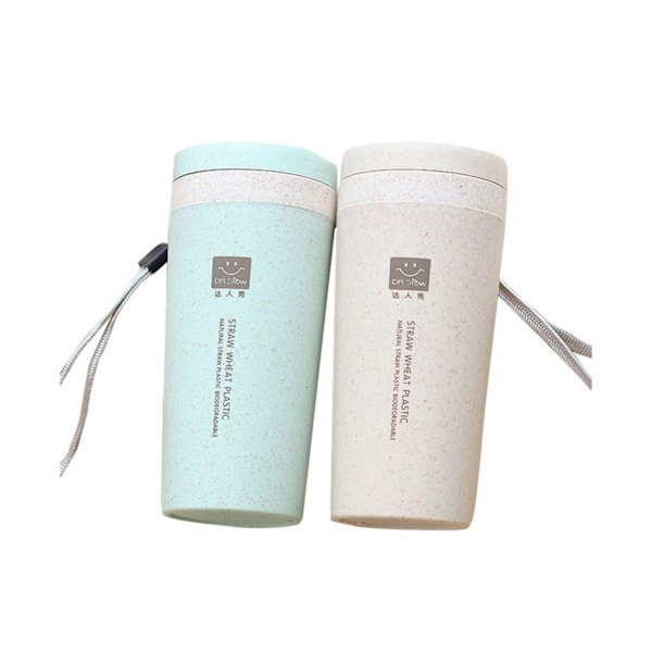300 ml bärbar vakuumkolv utomhus thermal kopp kaffe sport vattenflaska mugg-grön