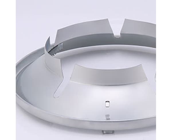 Underbar spishylla rund vindruta med ihålig design - Silver C