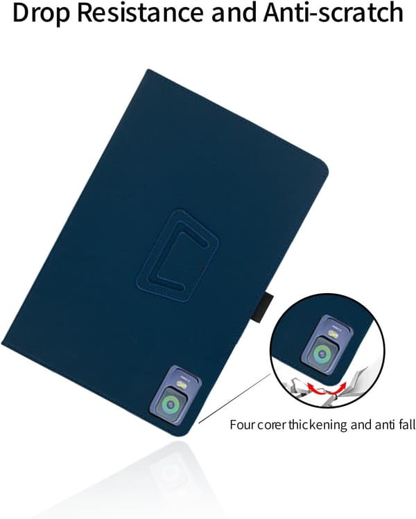 Etui til XPPen Magic Drawing Pad 12.2\", PU-læder, foldbart stativ, blyantholder, håndledsrem
