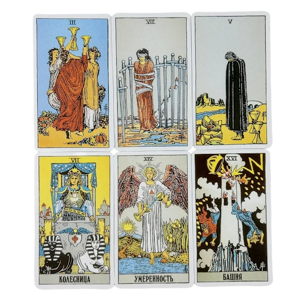 Russian Rider Tarotkort Spil Skæbne Spådom Visdomsudgave Oracke Spillebrætspil