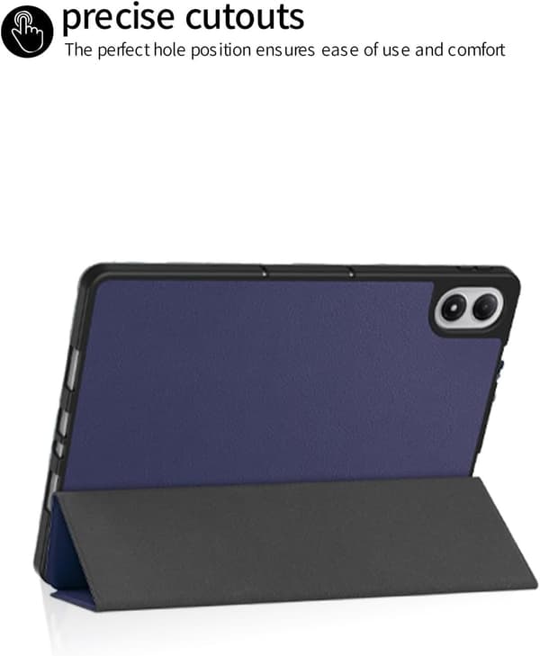 Tri-Fold Tabletcover til Xiaomi Redmi Pad 2 Pro 12.1\", Premium PU, Ridsefast, Sort