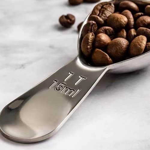 Kaffemätsked i 304 rostfritt stål för kaffe, te, socker och efterrättsmätning, 15 ml 15ml