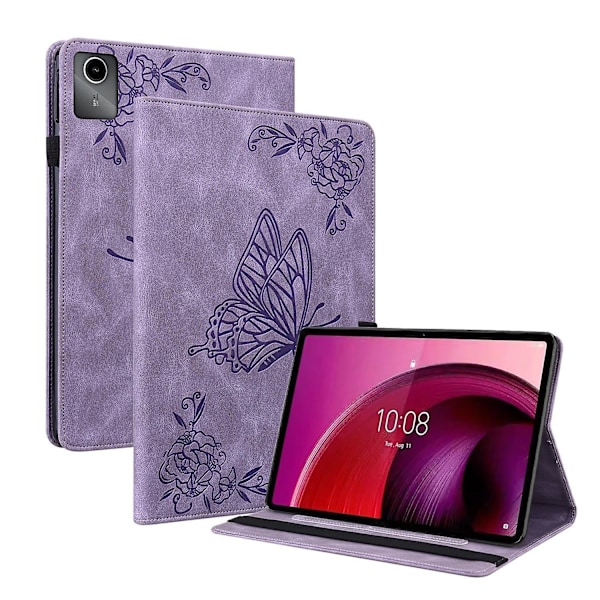 Läderfodral för Lenovo Tab M11/Xiaoxin Pad 11 2024 Purple
