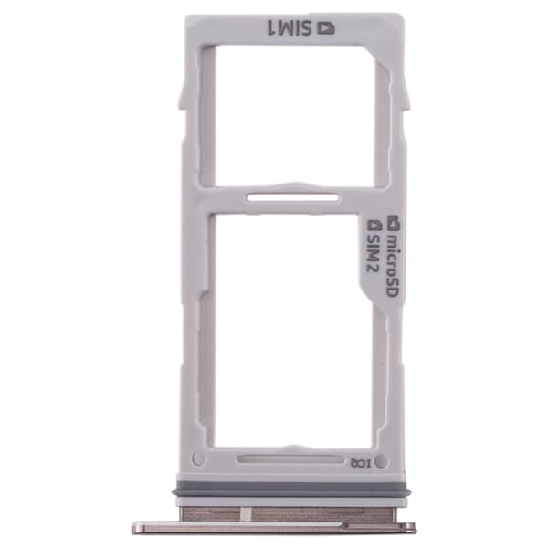 SIM- og Micro SD-kortskuff for Samsung Galaxy S10+ / S10 / S10e-Dugt White