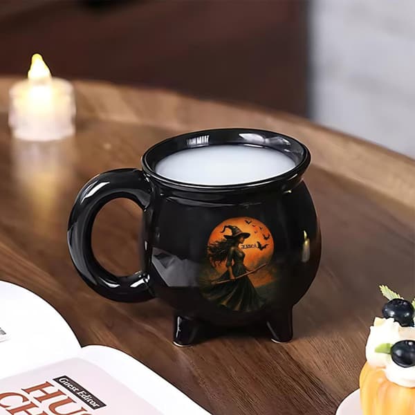 Halloween Kaffemugg 350ml Keramik, Alternativ A, 13.5cm Nyhetsmugg