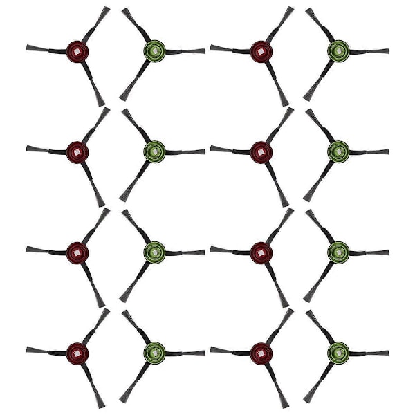 16 stk. sidebørster til ECOVAC OZMO T9 /T8 MAX T8 POWER T8 /N8 PRO robotstøvsuger tilbehør As shown
