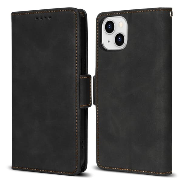Folio-deksel kompatibelt med Samsung S25 Ultra, Google Pixel 8 og Xiaomi 13-Dugt Black For iPhone 11