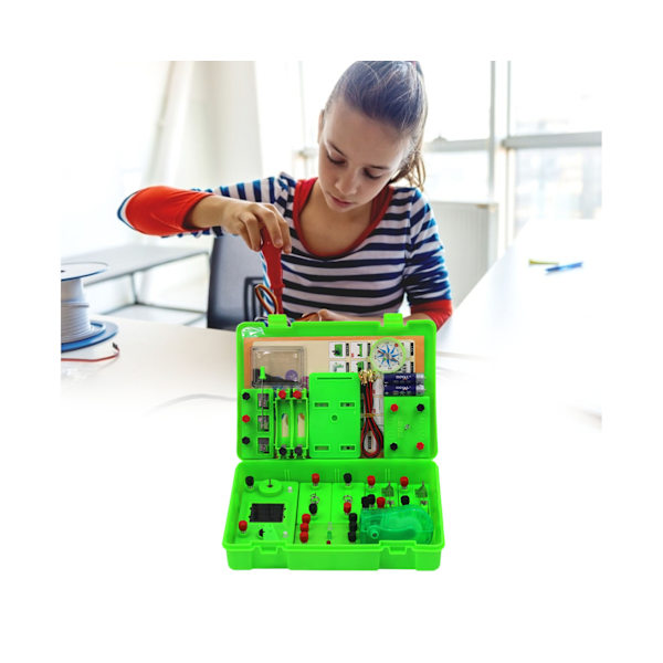 Krets Experimente Kit Basic Connect Wires ABS Student Elektricitet Lärande Verktyg för Vetenskap