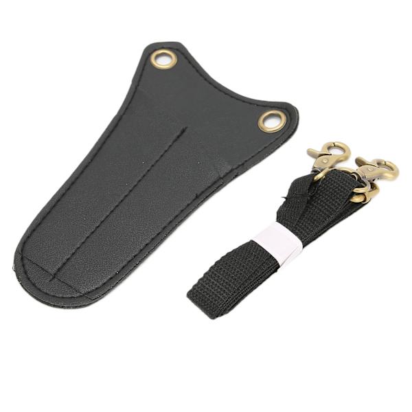 Saxficka Lätt Bärbar Läder Sax Holster för Salong Frisör Hårstyling Hårstylist