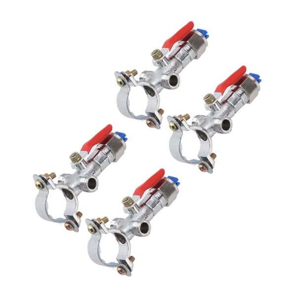 10PCS Atomizing Spray Nozzle Set Zinklegering Lantbruk Växt Vatten Misting Fläktmunstycke för Traktor Gräsmatta Landskapsbevattning