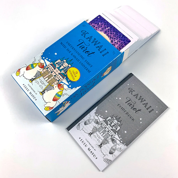 KAWAII Tarot-kortit Kohtalon Ennustuspakka Perhejuhlapeli Aloittelijoille 78 KPL Tarot-korttipakka