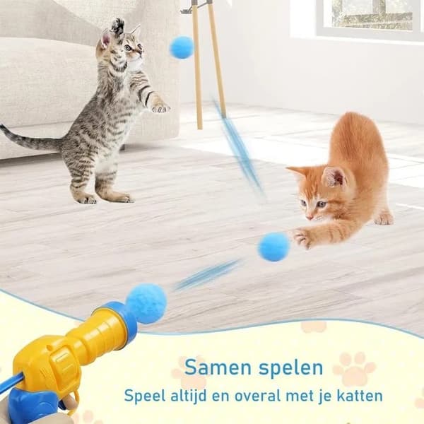 Interaktiva kattleksaksbollar för katter och kattungar, 30-pack