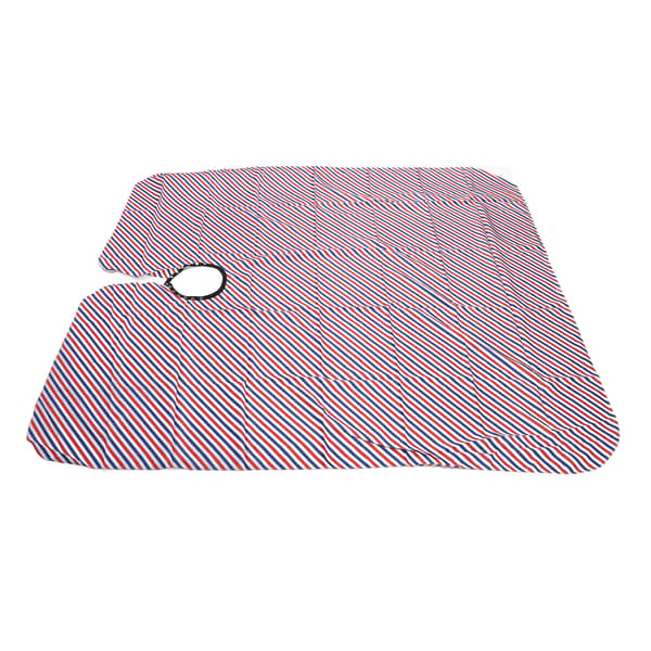 Frisørkappe Hårklippekappe Polyester Vanntett Stripemønster Enkel Rengjøring for Salong Barberer